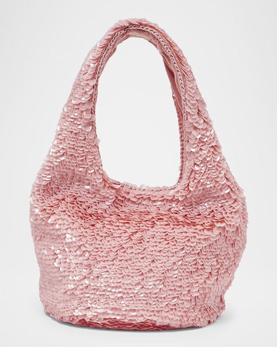 Mini Reversible Sequined Hobo Bag